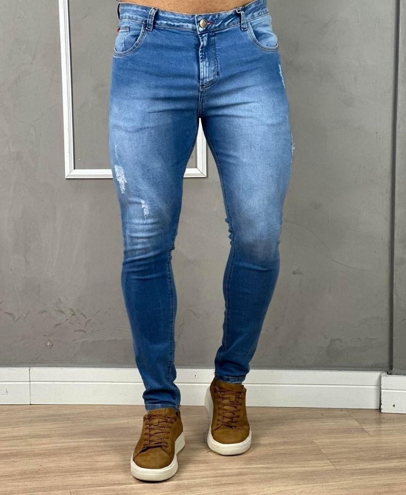 Calça Jeans Masculina Médio Lisa Skinny - Paladho´s Jeans Wear