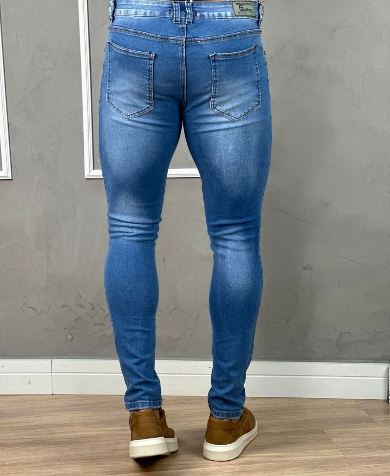 Calça Jeans Masculina Médio Lisa Skinny - Paladho´s Jeans Wear