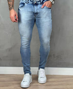 Calça Jeans Médio Masculina Lisa Super Skinny - City Denim