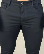 Calça Preta Masculina Skinny Lisa  - Visual Jeans