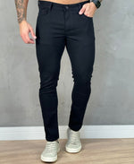 Calça Preta Masculina Skinny Lisa  - Visual Jeans