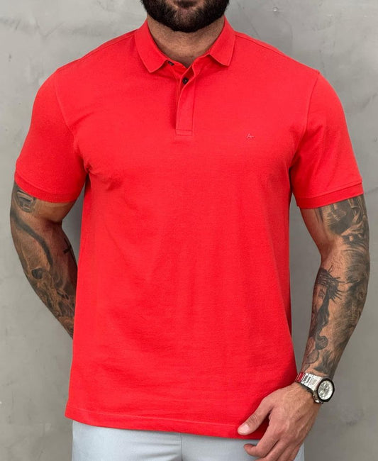 Camisa Polo Vermelho Masculina Piquet Colorfix - Aramis