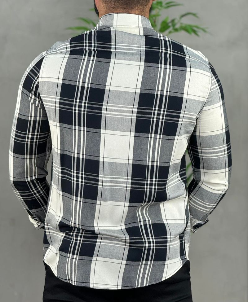 Camisa Branca Xadrez Masculina Excl Slim Fit - Calvin Klein