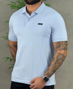 Camisa Polo Azul Bebe Masculina Smooth - Calvin Klein