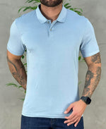 Camisa Polo Azul Bebe Masculina Liquid Touch - Calvin Klein