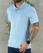 Camisa Polo Azul Bebe Masculina Liquid Touch - Calvin Klein