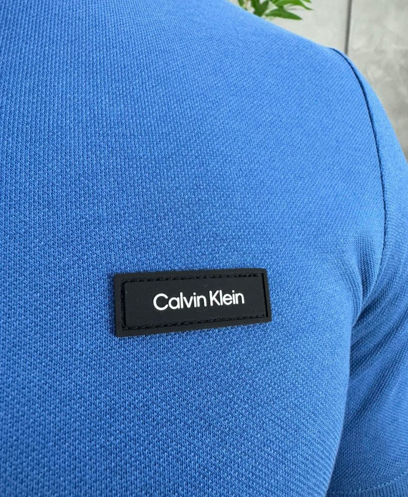 Camisa Polo Azul Céu Masculina Smooth - Calvin Klein