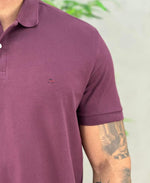 Camisa Polo Bordo Masculina Piquet - Aramis