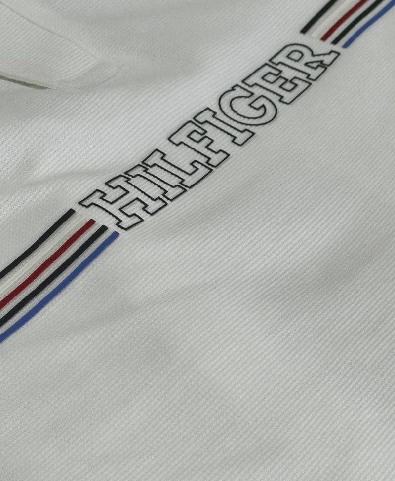 Camisa Polo Branca Masculina Monotype - Tommy Hilfiger