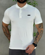 Camisa Polo Branca Masculina Slim Piquet - Calvin Klein