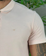 Camisa Polo Rosa Médio Masculina Liquid Touch - Calvin Klein