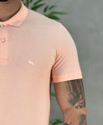 Camisa Polo Rosa Quartzo Masculina Logo Wolf - Acostamento