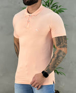 Camisa Polo Rosa Quartzo Masculina Logo Wolf - Acostamento