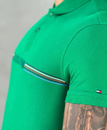 Camisa Polo Verde Masculina Monotype - Tommy Hilfiger
