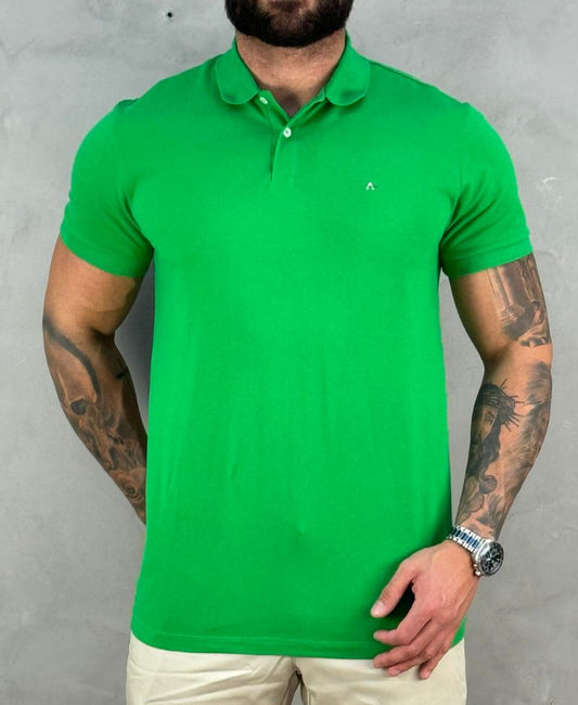 Camisa Polo Verde Menta Masculina Piquet - Aramis