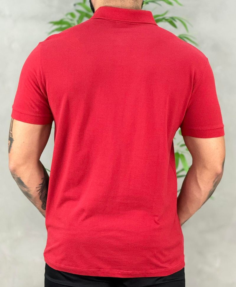 Camisa Polo Vermelha Masculina Piquet - Aramis