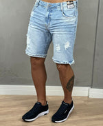 Bermuda Jeans Médio Masculina Destroyed - Degrant Jeans