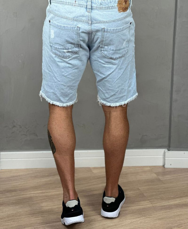 Bermuda Jeans Claro Masculina lisa - Degrant Jeans