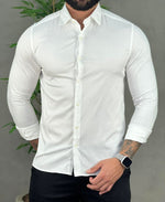 Camisa Social Branca Masculina Slim Fit - Calvin Klein