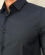 Camisa Social Preto Masculina Slim - Calvin Klein