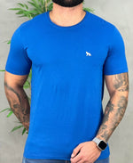 Camiseta Azul Bic Casual Masculina Wolf - Acostamento