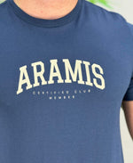 Camiseta Azul Marinho Masculina College - Aramis