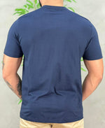 Camiseta Azul Marinho Masculina Lettering - Aramis