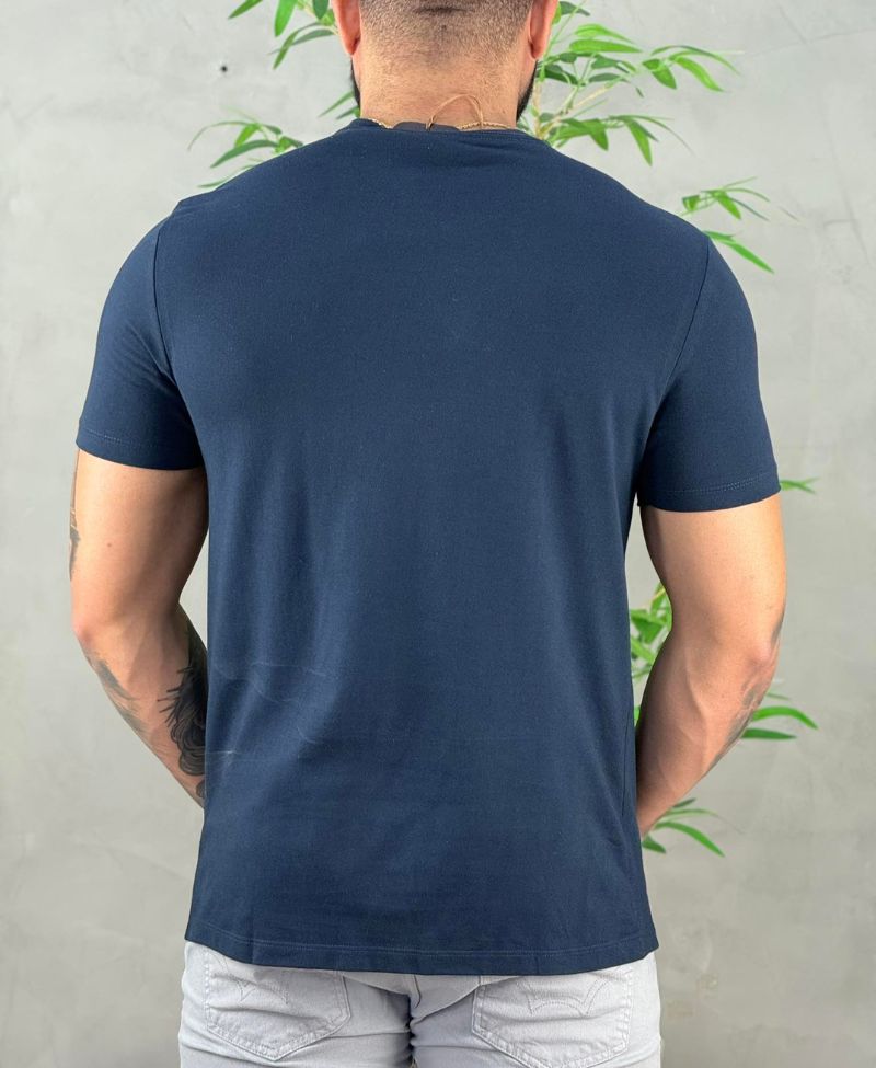 Camiseta Azul Marinho Masculina Regular Fit Sparks - John John