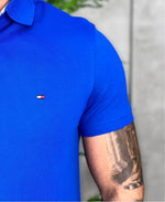 Camisa Polo Azul Masculina - Tommy Hilfiger