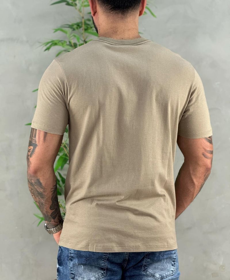 Camiseta Bege Masculina Cut Wave - John John