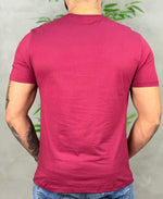 Camiseta Bordo Casual Masculina Wolf Ludic - Acostamento