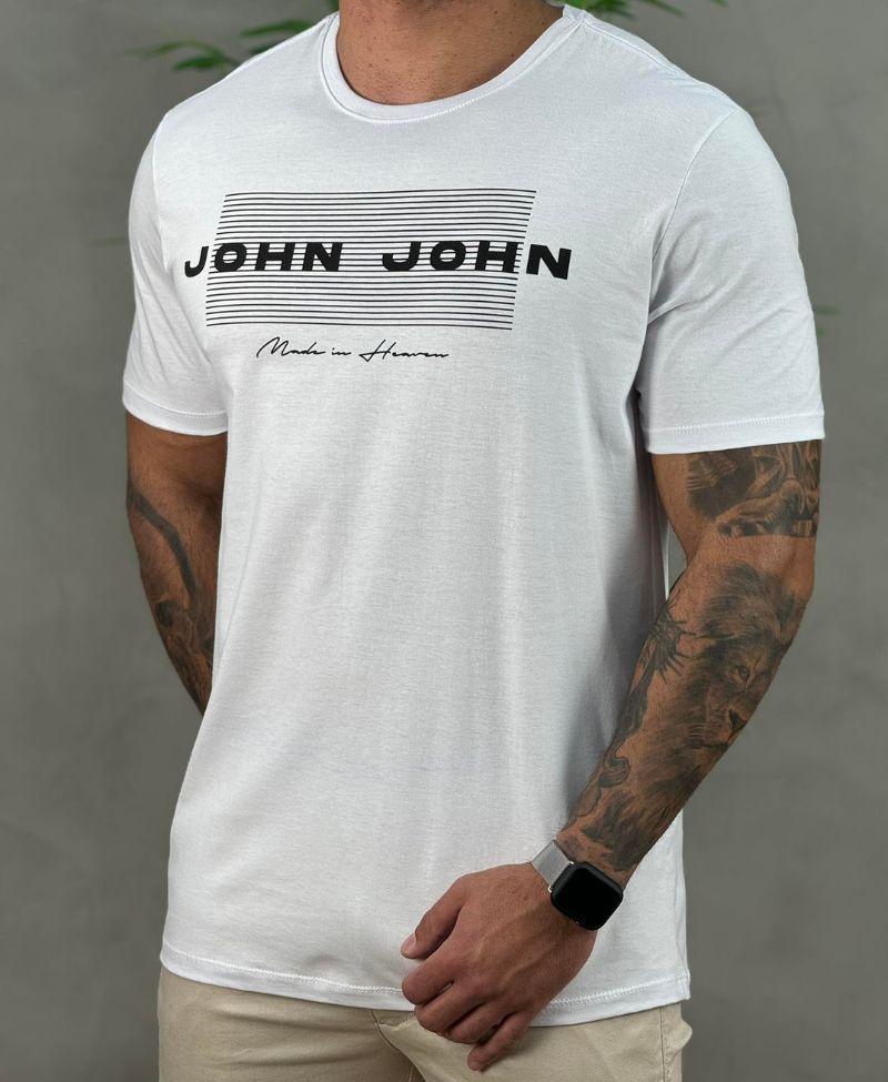 Camiseta Branca Masculina - John John