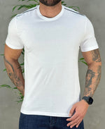 Camiseta Branca Masculina Logo Minimalista Superior - Calvin Klein