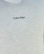 Camiseta Branca Masculina Malha Flamê - Calvin Klein