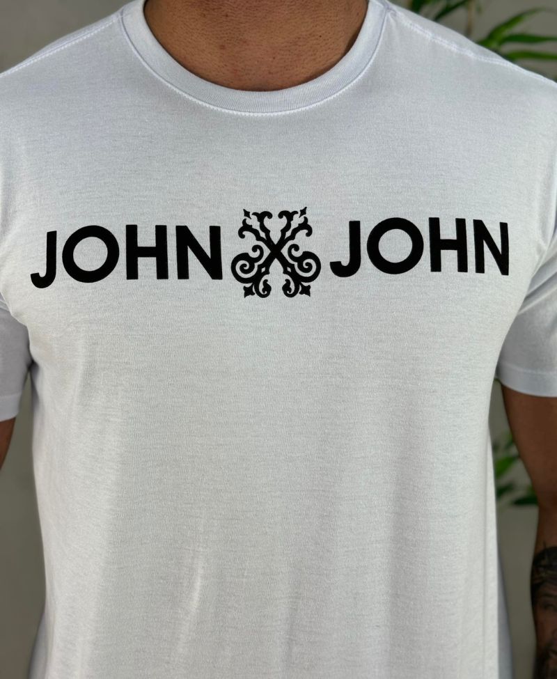 Camiseta Branco Masculina Regular Fit - John John