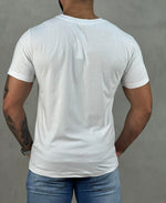 Camiseta Branca Masculina Embossing Slim - Calvin Klein