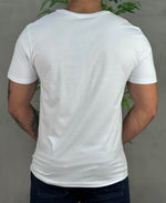 Camiseta Branco Casual Masculina Front Wolf - Acostamento