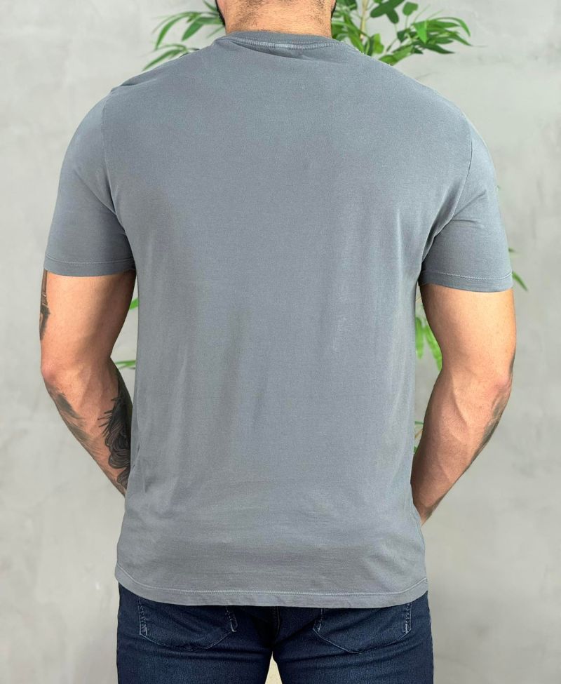 Camiseta Cinza Escura Masculina Sketch - John John