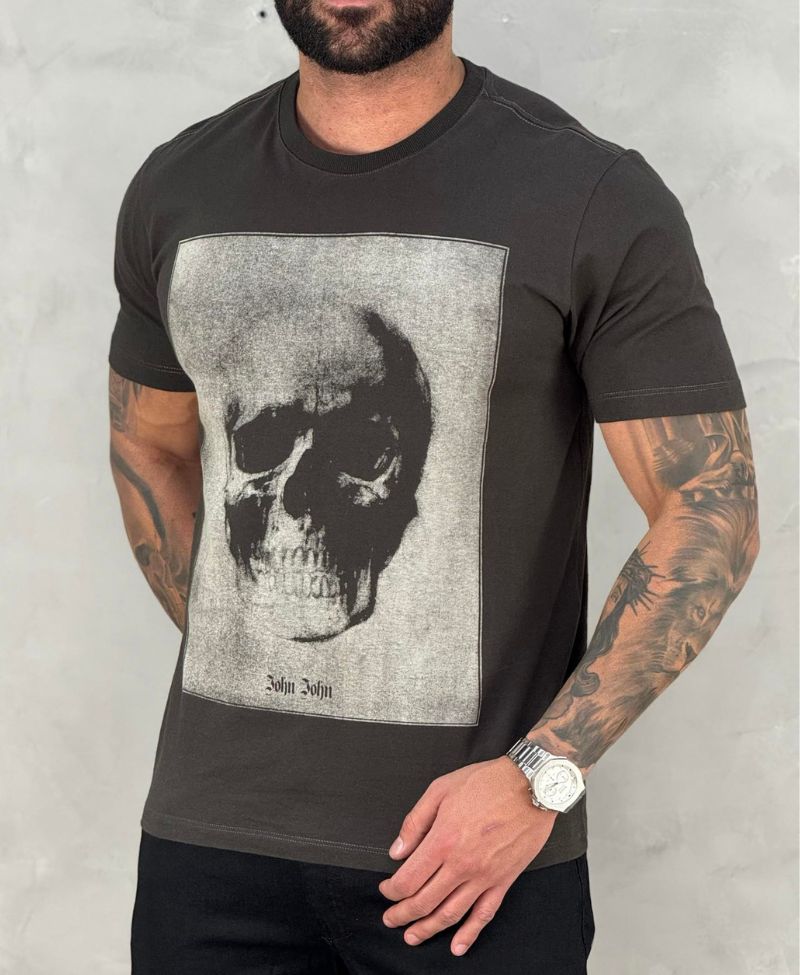 Camiseta Marrom Masculina John Darkar - John John