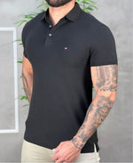 Camiseta Polo Preta Masculina - Tommy Hilfiger