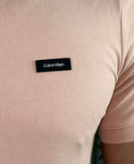 Camiseta Polo Rosa Masculina Marinho Slim Fit - Calvin Klein