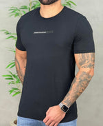 Camiseta Preta Casual Masculina Risk Uv - Acostamento