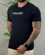 Camiseta Preta Masculina Solld Liquid - Calvin Klein