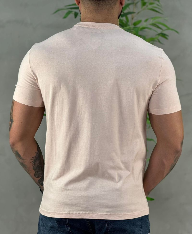 Camiseta Rosa Masculina Logo Sixty Eight - Calvin Klein