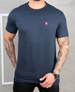 Camiseta Azul Marinho Masculina Logo no Peito - Tommy Hilfiger