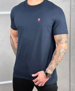 Camiseta Azul Marinho Masculina Logo no Peito - Tommy Hilfiger