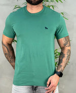 Camiseta Verde Broto Casual Masculina Wolf Brush - Acostamento