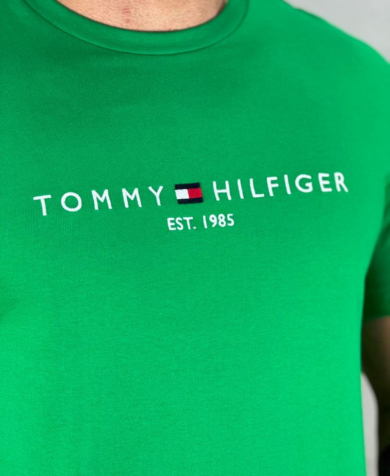 Camiseta Verde Masculina Est. 1985 - Tommy Hilfiger