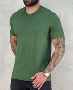 Camiseta Verde Masculina Malha Regular - Aramis