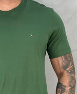 Camiseta Verde Masculina Malha Regular - Aramis